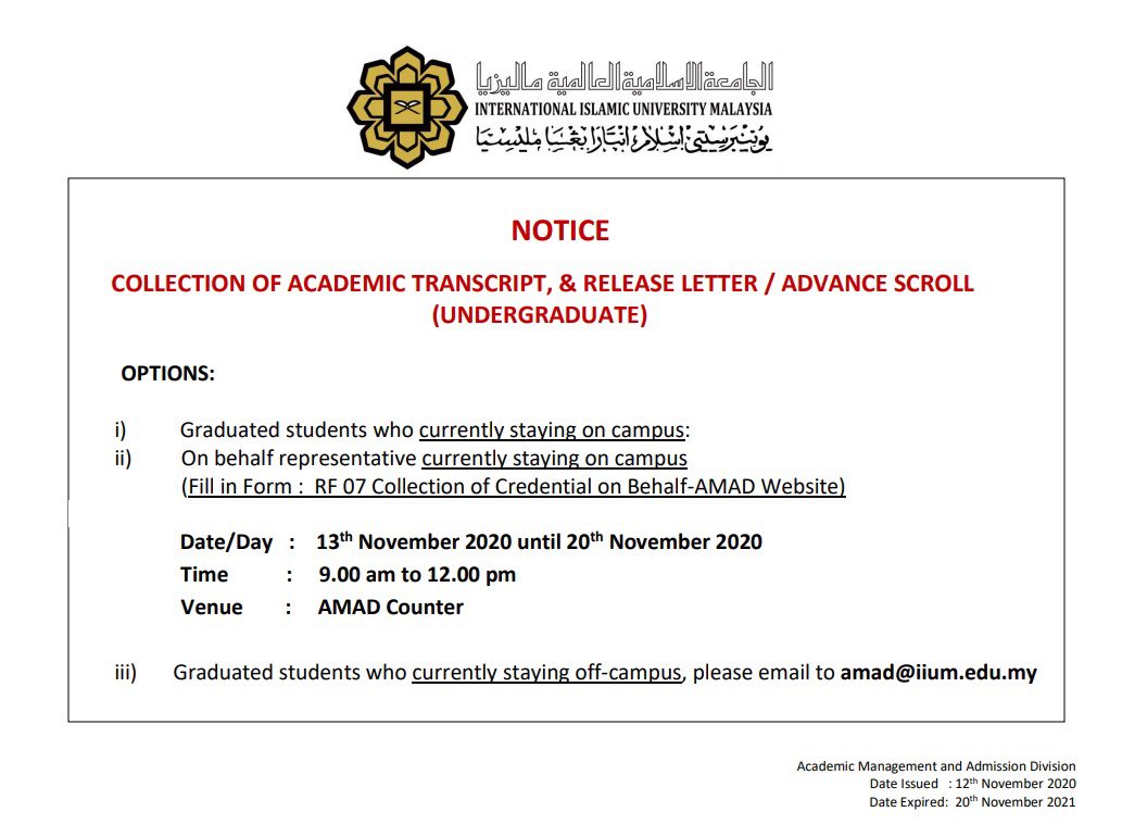 iium online offer letter - Sophie Dickens