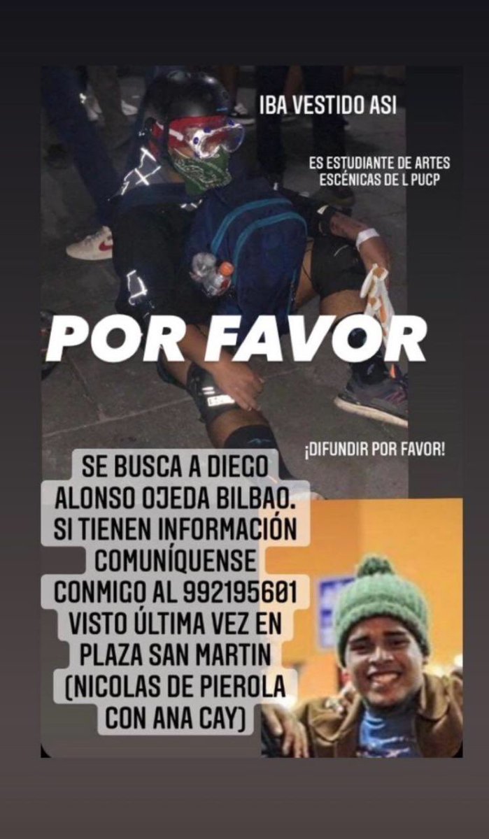 karyto79's tweet photo. No aparecen ayuden a difundir 
@julianaoxenford @rodgonzalezl  @VeroLinaresC  @atv_noticias  @Latina_Noticias https://t.co/90LARtSLLj