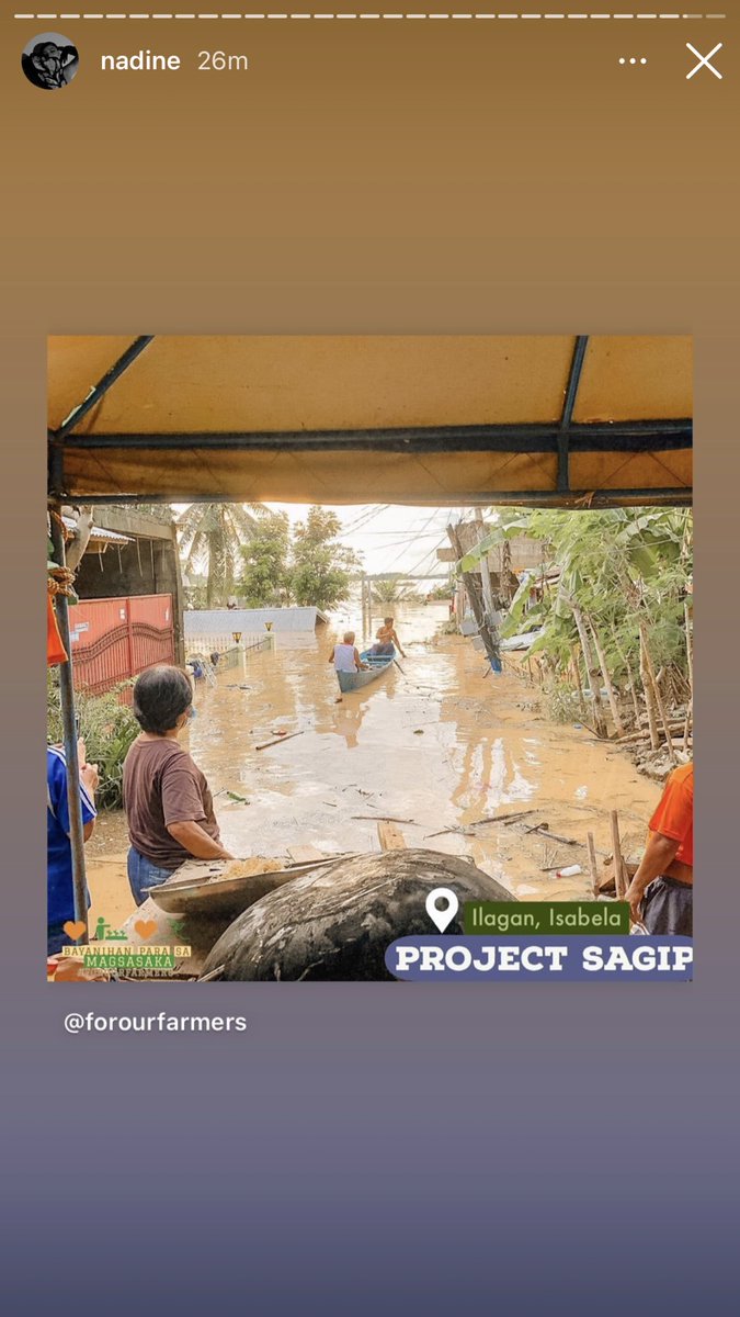 JaDine__NATION's tweet photo. . @forourfarmers is extending their operations to help farmers affected by the typhoon in Ilagan, Isabela.

Please support their Project Sagip program. Donations can be sent thru PayPal, Landbank, BPI, BDO and GCash. 

©️Nadine's IGS https://t.co/rnO71c2m6i