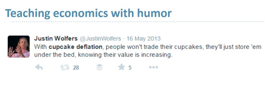 And  @JustinWolfers has advice in fittingly the form of tweets! Using  #EconTwitter for influence on teaching, policy, engaging with non-economists, media and advice on tweeting and cupcakes! http://users.nber.org/~jwolfers/papers/Comments/TwitterforEconomists.pdf