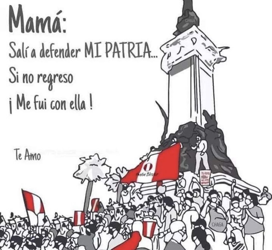 AlonsoAm23's tweet photo. Esta triste noche, fui testigo la primera muerte y de repente otra más que quisiera recordar. Espero que el hdp de Merino se vaya media vida preso junto con esa poli hdp asesina.
#MerinoAsesino #PortiPerú https://t.co/hE39NIUFyA