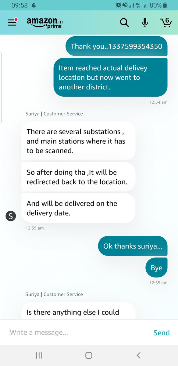 Redhu_R's tweet photo. @amazon @AmazonHelp @amazonIN Package reached just 5 - 10 Kms away from delivery location ( as per tracking ). It then went to another district. But never cared. Now no response from your team.. pls check. https://t.co/0YWT8HS6og