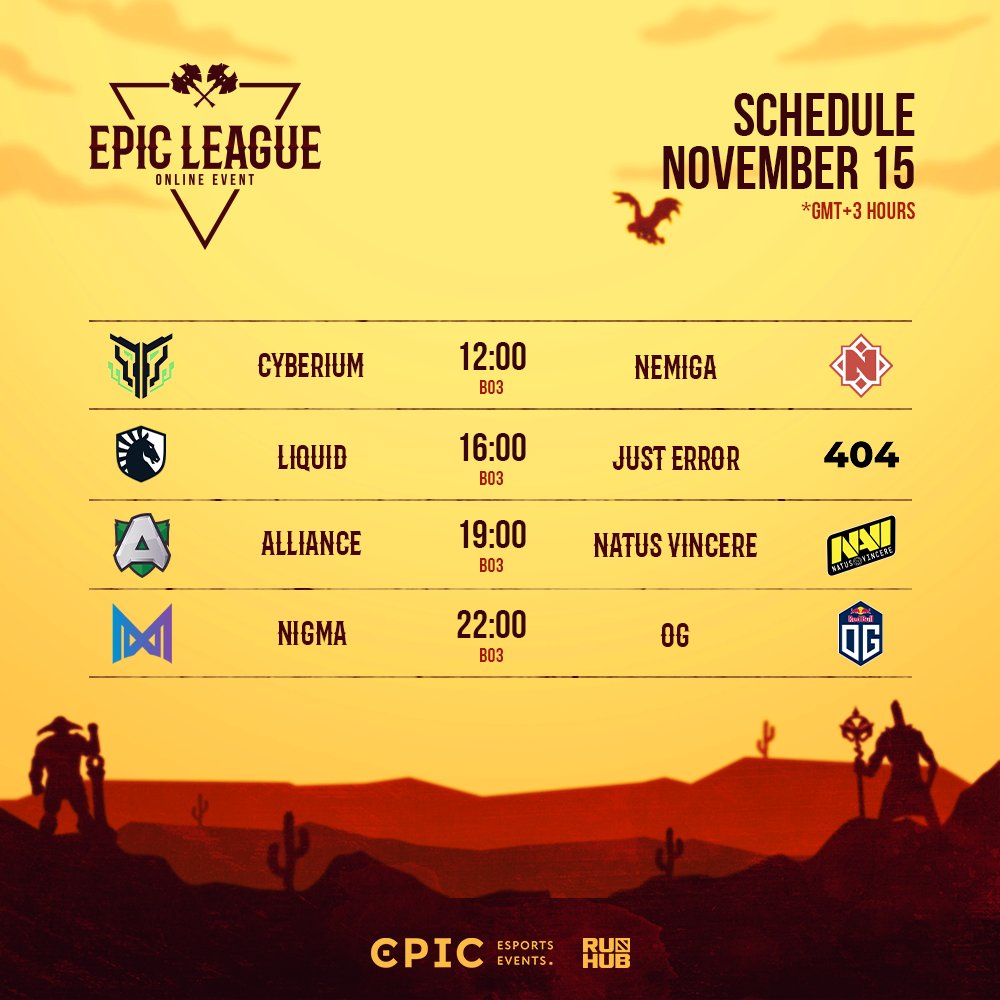 epicentergg's tweet photo. Good morning, lads 😏

Here's your match schedule for today 👇

#EPICLeague https://t.co/h3xzq7cgWE