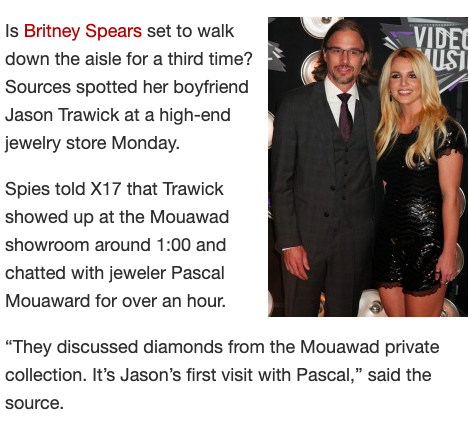 Jeff Raymond was frequently involved in articles throughout Britney's relationship with Jason Trawick. Here he is denying engagement rumors.  #FreeBritney