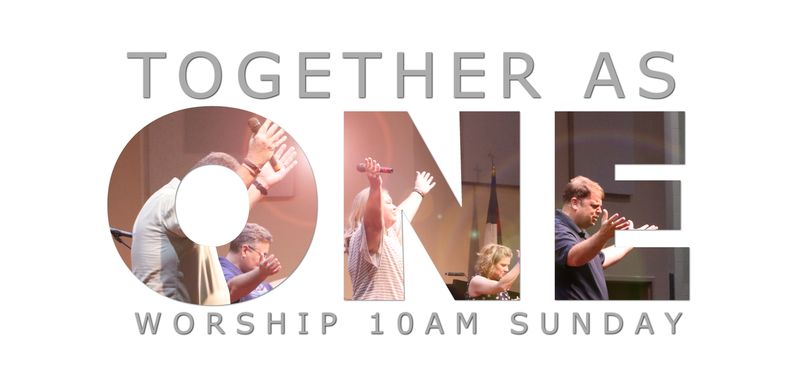 Worship with us Sunday at 10! Together as One! conta.cc/3f2gyDS