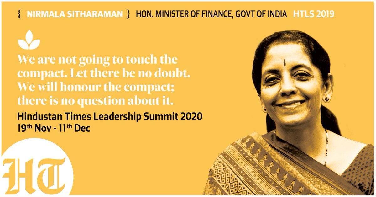 htTweets's tweet photo. Hon. Minister of Finance, Smt. @nsitharaman graced the HTLS stage in 2019 and spoke about the Indian economy and its facets.
Register now to see her LIVE at #HTLS2020 as she speaks about #DefiningANewEra of India’s economy. https://t.co/qrmiZ9SR9W
#HTLSOverTheYears https://t.co/EewNEQyxhv