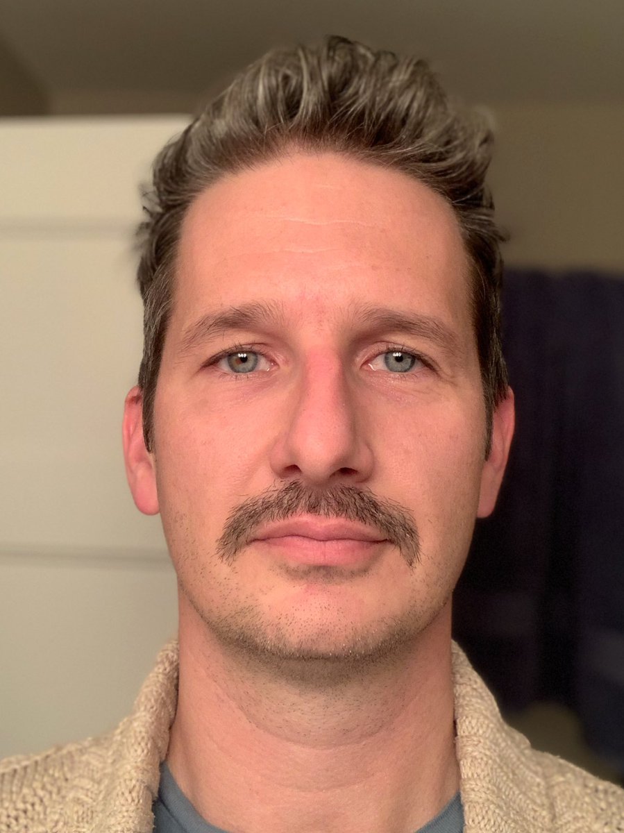 This is me, halfway through Movember, kinda loving my moustache. <a href="/BurbotLovetalk/">Josh Markle</a> <a href="/ChrisMattatall/">Chris Mattatall</a> <a href="/DougCheckley/">Doug Checkley</a> <a href="/Stoutaar/">Aaron Stout</a> <a href="/ULethbridgeEdu/">ULethbridgeEducation</a> #movember2020