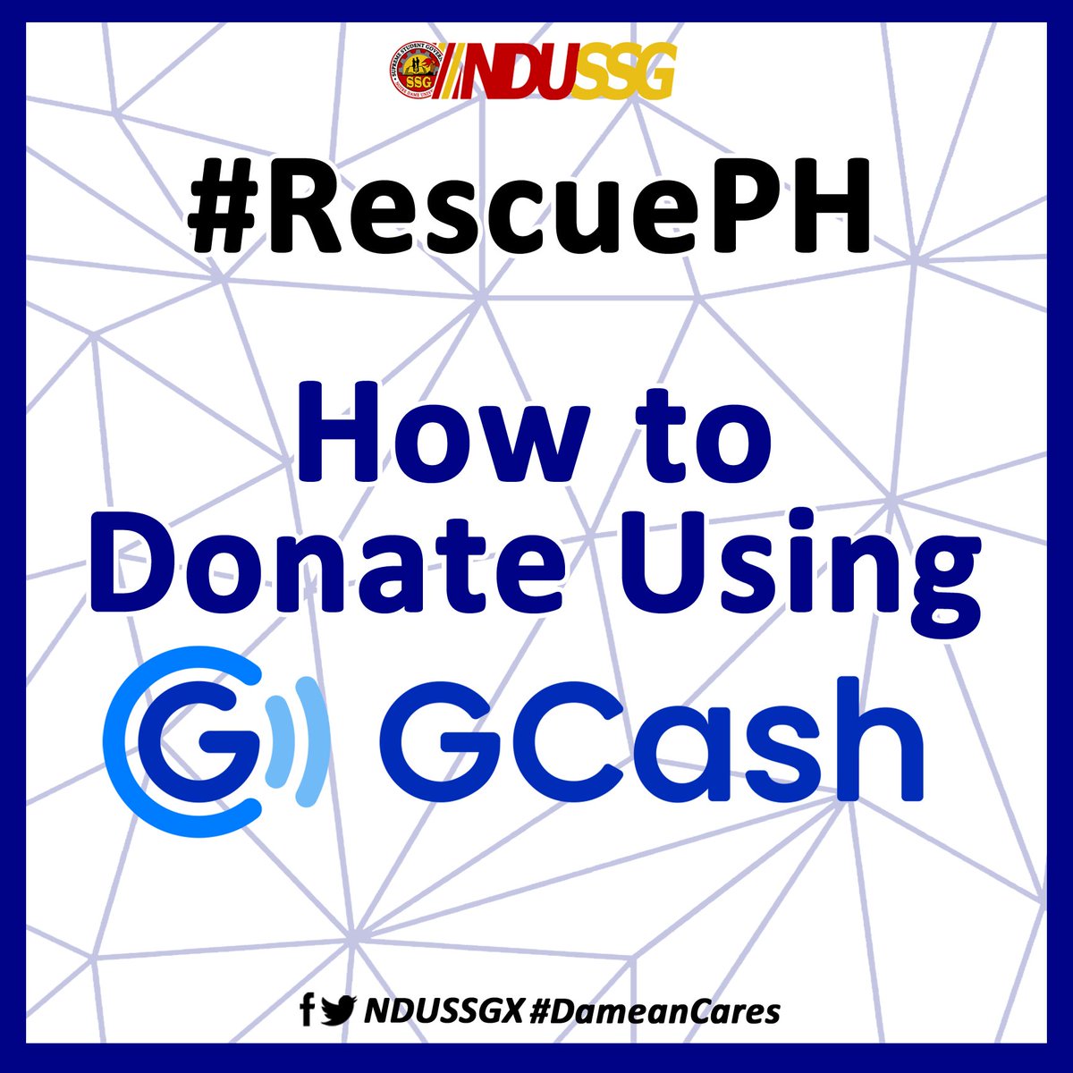 NDUSSGX's tweet photo. GIVING HELP IS AS EASY AS 1-2-3! Igniting the spirit of FIRES within us, it is time to lend a hand. Little help could make a big difference. Beware of scammers! #RescuePH #DameanCares https://t.co/BPhO4LYHMv