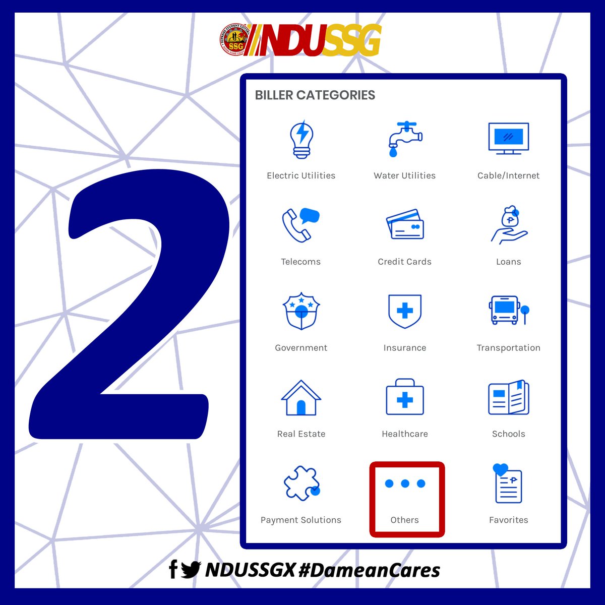 NDUSSGX's tweet photo. GIVING HELP IS AS EASY AS 1-2-3! Igniting the spirit of FIRES within us, it is time to lend a hand. Little help could make a big difference. Beware of scammers! #RescuePH #DameanCares https://t.co/BPhO4LYHMv