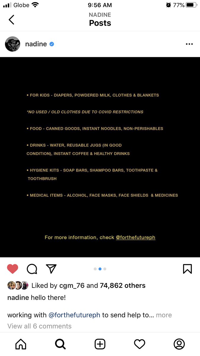 pam_tina's tweet image. “No act of kindness is too small!” - 
Nadine Lustre

#CagayanNeedsHelp 
#CatanduanesNeedsHelp 
#BicolNeedsHelp 
#BatangasNeedsHelp
#MarikinaNeedsHelp 
#RizalNeedsHelp
#PampangaNeedsHelp