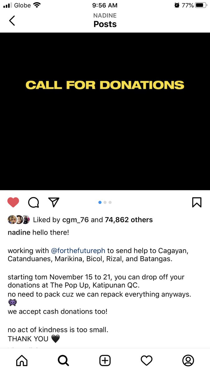 pam_tina's tweet image. “No act of kindness is too small!” - 
Nadine Lustre

#CagayanNeedsHelp 
#CatanduanesNeedsHelp 
#BicolNeedsHelp 
#BatangasNeedsHelp
#MarikinaNeedsHelp 
#RizalNeedsHelp
#PampangaNeedsHelp