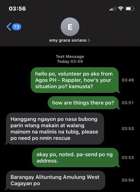 fordrclyden's tweet photo. โผ๏ธ NOT YET RESCUED, PLEASE HELP SPREAD AND RT โผ๏ธ
Name: Emy Grace Soriano
Contact No.: +63 916 121 4605
Address: Barangay Alituntung Amulung West Cagayan po
#RescuePH #CagayanNeedsHelp #CagayanValleyNeedsHelp #UlyssesPJ #HelpPhilippines #HelpPH #RescueCagayan https://t.co/ucixV38Y1B