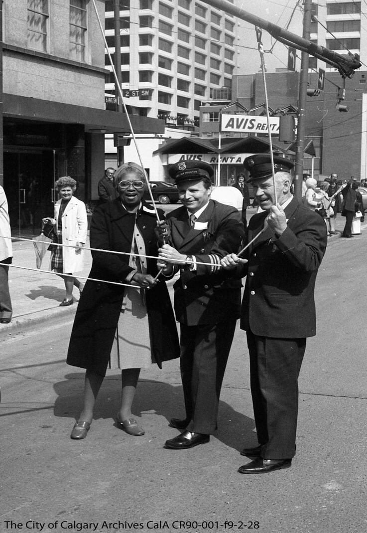 5) Calgarian Virnetta Nelson Anderson (1920-2006):“migrated to Calgary in 1952 after her husband, Ezzrett ‘Sugarfoot’ Anderson, was recruited by the Calgary Stampede..1974 she was elected to Calgary City Council..first Black alderwoman in..the province”  https://www.ucalgary.ca/equity-diversity-inclusion/education-and-training/taking-action-against-anti-black-racism/albertans