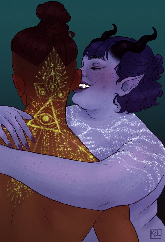 mesierkki's tweet photo. tattoos ft. teefling indulgence for #beaujesterweek2020 #beaujes #criticallynsfw #criticalrolensfw https://t.co/UYaREcMqJy