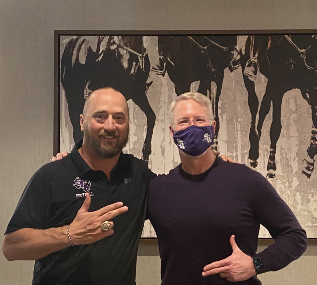 HeartOTXHeartMD's tweet image. So proud my my #PurpleTeams today!

@CoachCarthel and @coachfitz51 are two of the very best in the game. 

The young men in these organizations are blessed. 

#Axem @SFA_Football @NUFBFamily