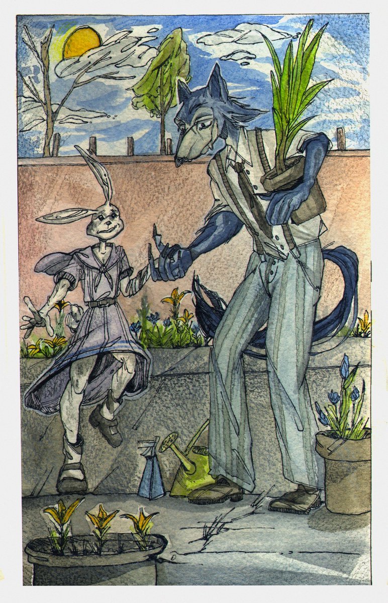 doratelllo's tweet photo. i can't wait season two......... 💔 (and yep -- that's beastars) https://t.co/Oj4582egvR
