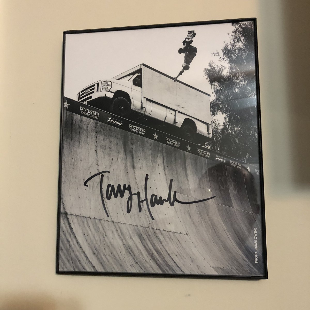Framed and on the wall! <a href="/tonyhawk/">Tony Hawk</a>