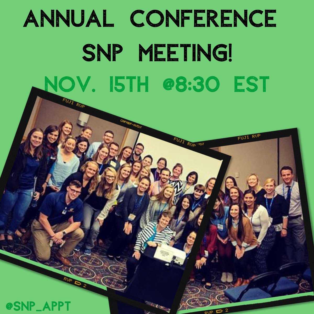 SNP_APPT's tweet photo. Join us Sunday at 8:30pm EST!! We want your feedback and we’ll share our plans for the upcoming year! #PediPT #PedsAC #PediatricPT #DPTstudent #PTAstudent #PhysicalTherapy #FreshPT #FreshPTA #NewGrad #NewProfessionals #PediatricPhysicalTherapy 
#PediatricPT https://t.co/p7dYqHoazK