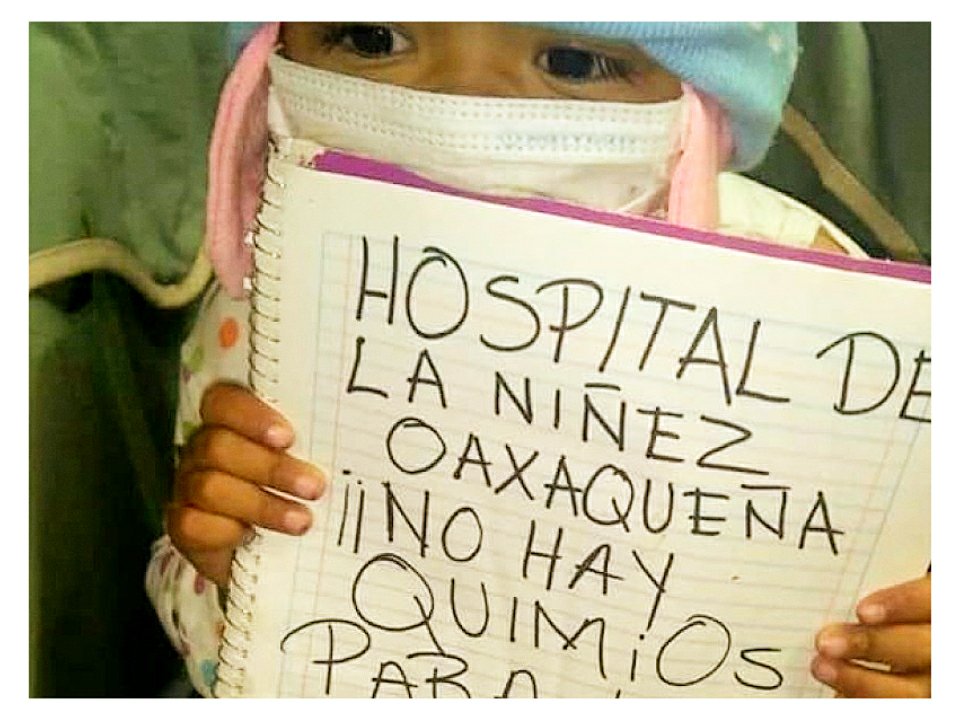 No hay quimios en el Hospital de la Niñez Oaxaqueña, ayuden con un 
RT
<a href="/cancerwarriors_/">Fundación Cáncer Warriors de México</a> <a href="/Canelo/">Canelo Alvarez</a> <a href="/cerodesabasto/">Cero Desabasto 💊</a> <a href="/CasadelaAmistad/">@Casadelaamistad</a> <a href="/MxSinCancer/">Juntos Contra el Cáncer</a>