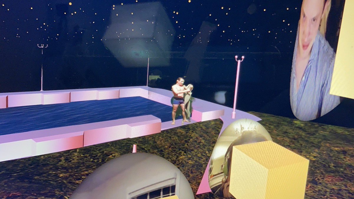 Final performance of an abridged Hamlet in an experimental virtual theater starting in ten minutes. Join from a computer, now: homewardbound.theweeklyweekly.com