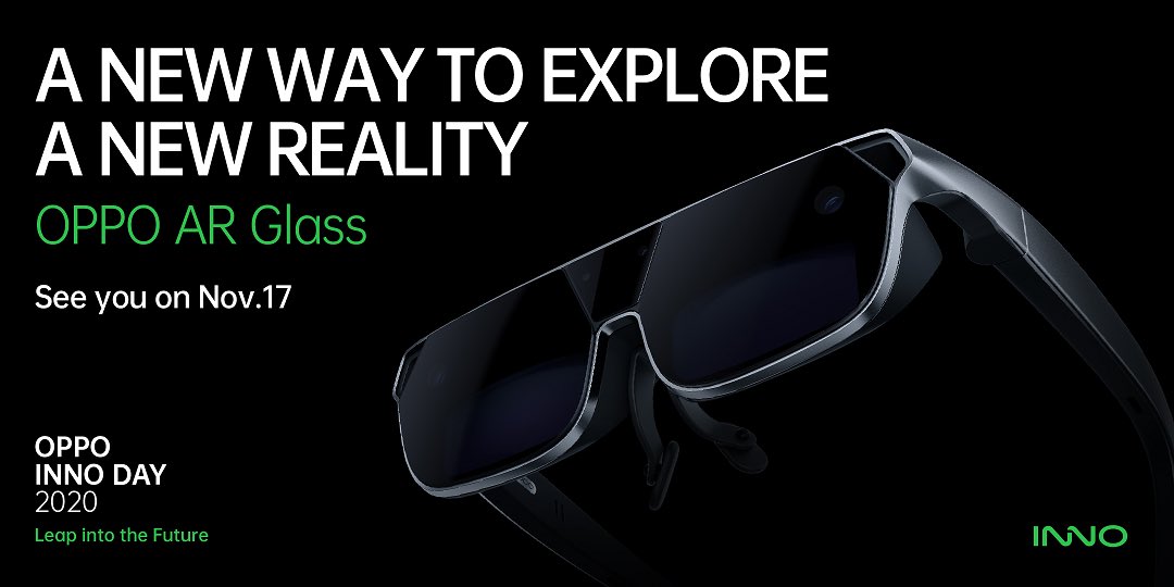karanganesan's tweet photo. oooooo seems like Oppo will be revealing an AR glasses coming November 17 2020 👀 #AR https://t.co/p3jyPhYo7U