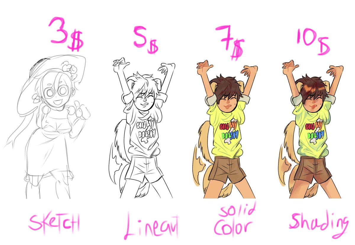 doraiman4's tweet photo. heeey ill open commissions!

paypal. DM if interested or if you have questions. you can tip me if you think my prices are too low. extra characters are ok and wont charge unless more than 4 charas. wont do nsfw

#digitalart #ibispaintx #myart #drawing #opencommissions https://t.co/fQWCvm6nsL