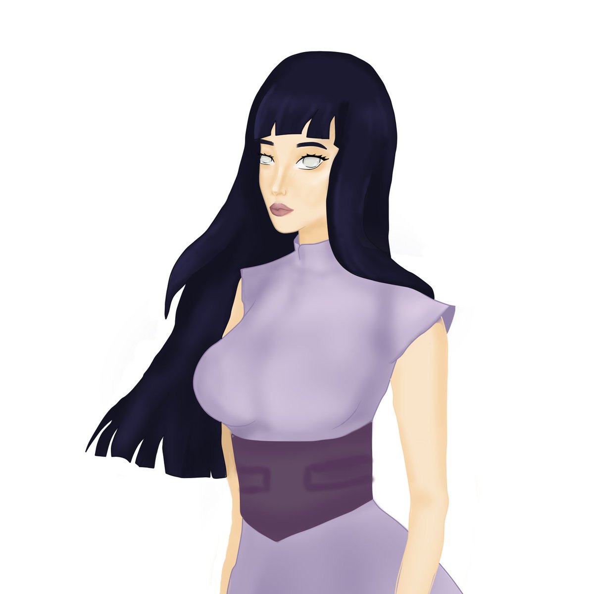 como desenhar a hinata hyuga do anime naruto shippuden #naruto #hinata