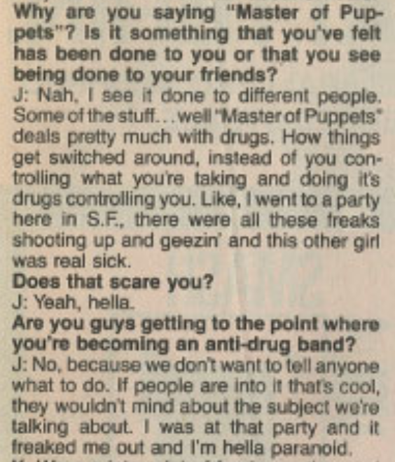 In the 1986 Thrasher interview, James Hetfield used "hella" twice when discussing the title track from Metallica's recently released album "Master of Puppets." 6/  https://www.thrashermagazine.com/images/image/Features/2009/1986/8608/800t/8608p70-p71.jpg