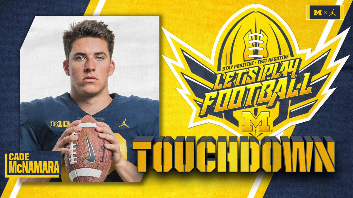 UMichFootball's tweet photo. TOUCHDOWN! https://t.co/VkFiVQzTJZ