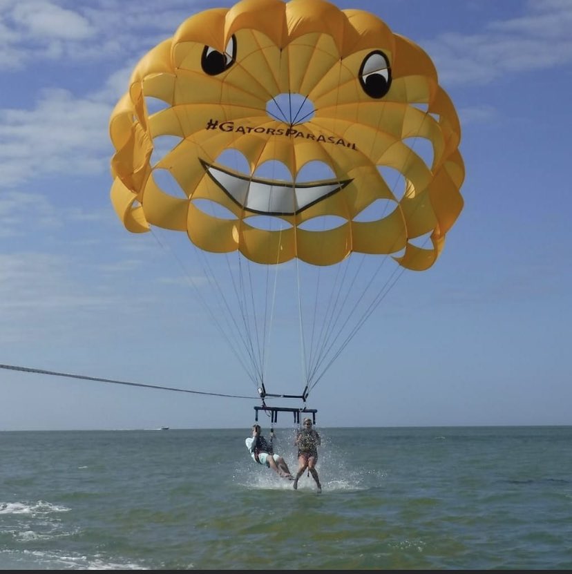 Great to get back to parasailing today after Tropical Storm Eta!  Thanks Mallory and Adam😃  #parasailing #madeirabeach #johnspass #Tampa #treasureislandfl #clearwaterbeach #stpetebeach