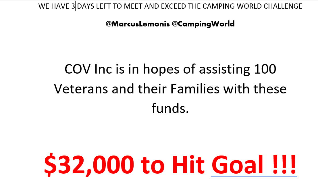 CLWAL02's tweet photo. TO: all of my followers and those of @CLWAL02 
DO YOU THINK WE CAN HIT THIS GOAL BY SUN UP TOMORROW?  Gretchen works hard to obtain funds day in day out.  It is NOT easy.  Can we get this done before sun up? https://t.co/CKnv4Dnfy8