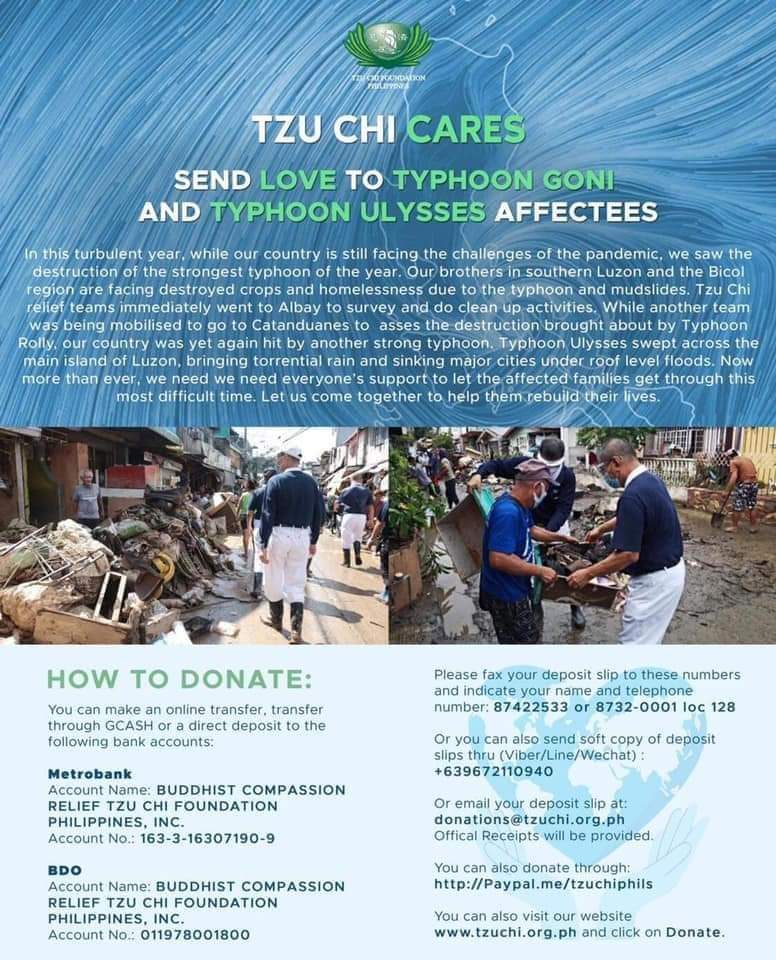 nelljoanne's tweet photo. We are also accepting in-kind donations #donate #TzuChiPh #tzuchi #TyphoonUlysses #TyphoonRolly #typhoon #PHNeedsHelp #donation https://t.co/Ry5Z8vyB8p