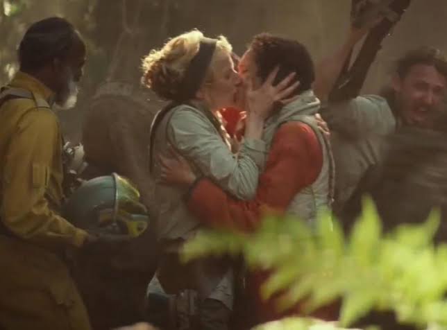 It praised itself for its "historical" lgbt+ representation, which was 2 women kissing in a shot for about 1 second, and it was designed to be easily cut out from less accepting audiences