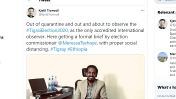 But of course, anyone who questions his ethics must be "smearing" him.  Others have leapt to his defence for playing armchair general and "observing" the election.