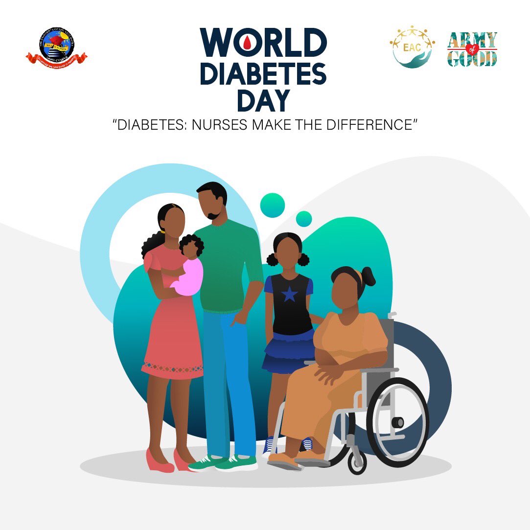 uwiguildeac's tweet photo. As we conclude the day, letโs always show our appreciation and support for those with diabetes and those who assist in the process of caring for those with diabetes๐ค
#WorldDiabetesDay2020 #NursesMakeTheDifference #OneArmyNuffGood #guildeac2020 https://t.co/5QrIDxq87r