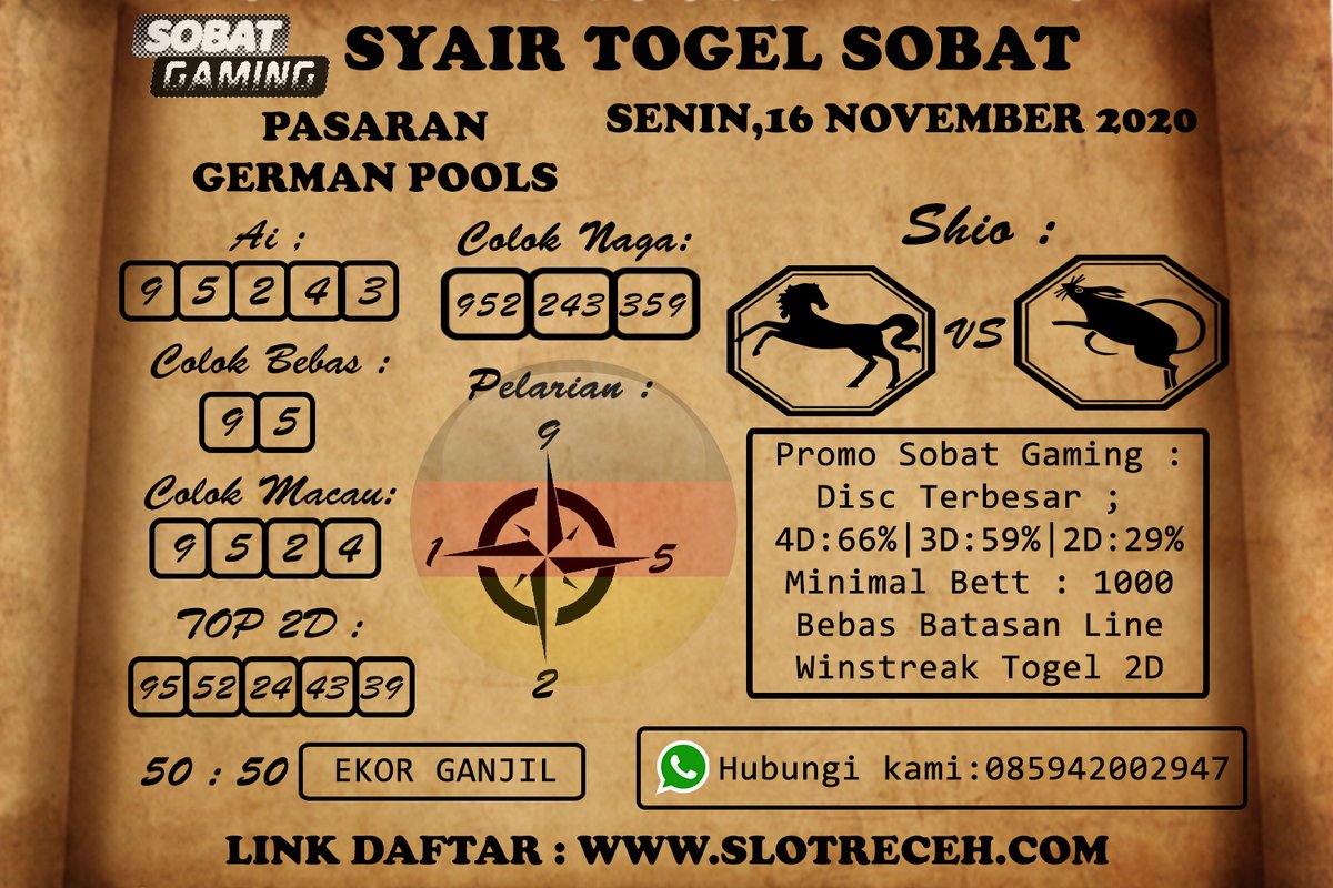 sobat_gaming's tweet photo. Syair Togel Sobat
German Pools
 
Min.Depo/WD : 20.000/50.000

Promo Sobat :
Winstreak Togel 2D
New Member Slot 100%
Rollingan Slot 0.7%/hari
Cashback Live Csaino Up to 10%/hari
Bebas Batasan Line

Link Daftar : https://t.co/5QMt55sxHl

#togelonline #789toto #germanpools https://t.co/BjfffdtQXv