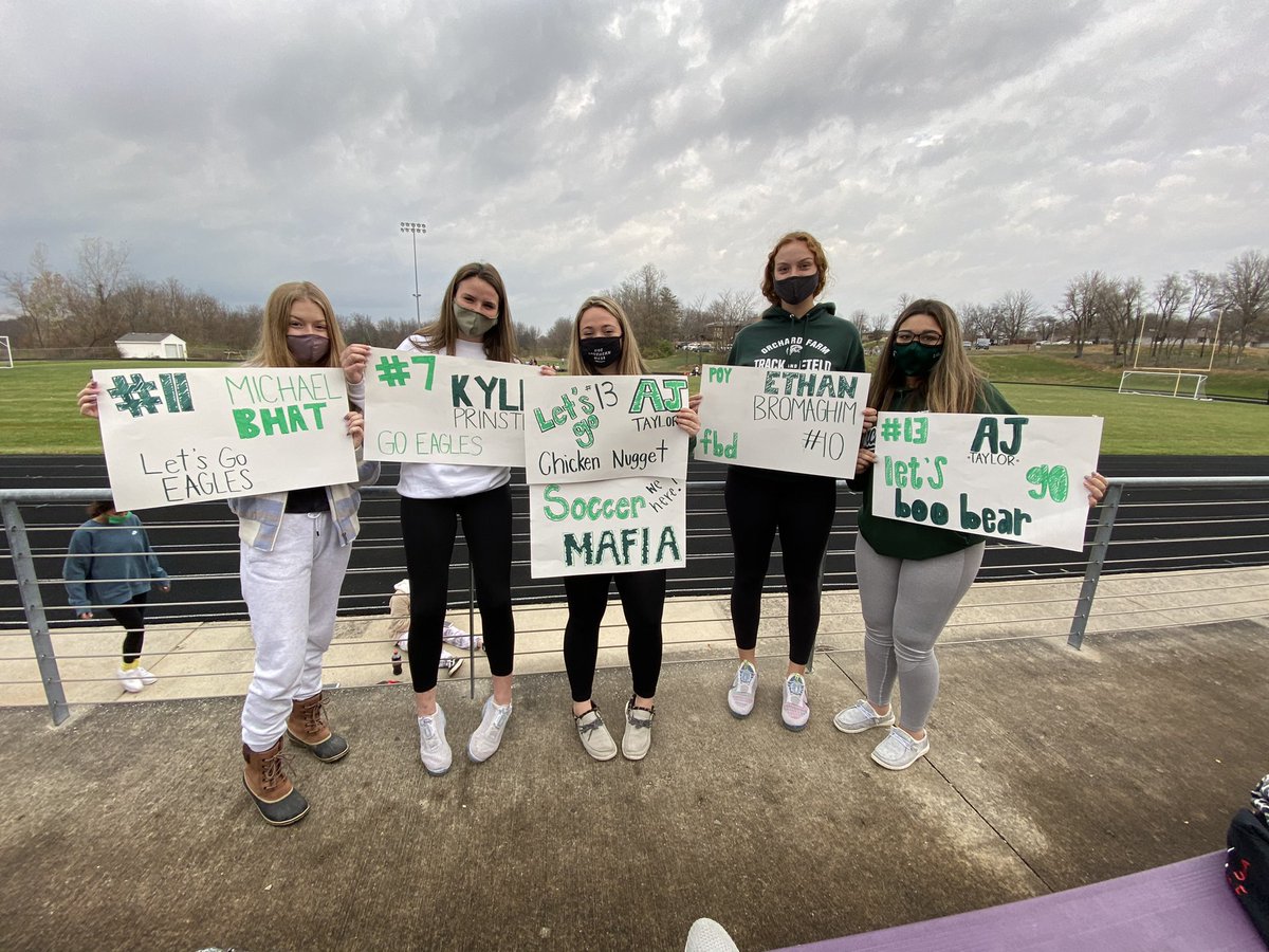 DrGregjones1's tweet photo. The Soccer Mafia was out in full force to cheer on the boys to victory in the State Semifinal game. https://t.co/B3YH7wEQpX