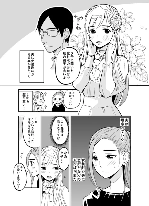 (創作男女)夫の女装が可愛い話 