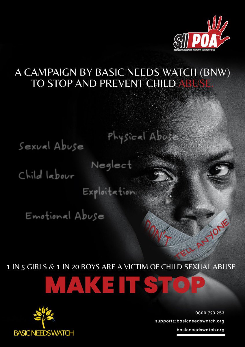BasicNeedsWatch's tweet photo. Speak 🗣 Get Support!
Report It!
#mentalhealthawareness #siipoacampaign #siippachildabuse #Nairobi #kenya #rape #abuse #AbuseHasNoGender #rapeke #childabuseke #MentalHealthMatters #slumphotography #mentalhealthke  #huruma https://t.co/pMHj9eNWNH