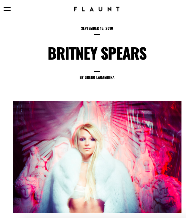 During the Glory era, Britney sat down with Flaunt Magazine for an in-person interview. The author describes how one man seated behind them, her publicist, was "monitoring the conversion closely" as he asked about plans for the new album.  #FreeBritney