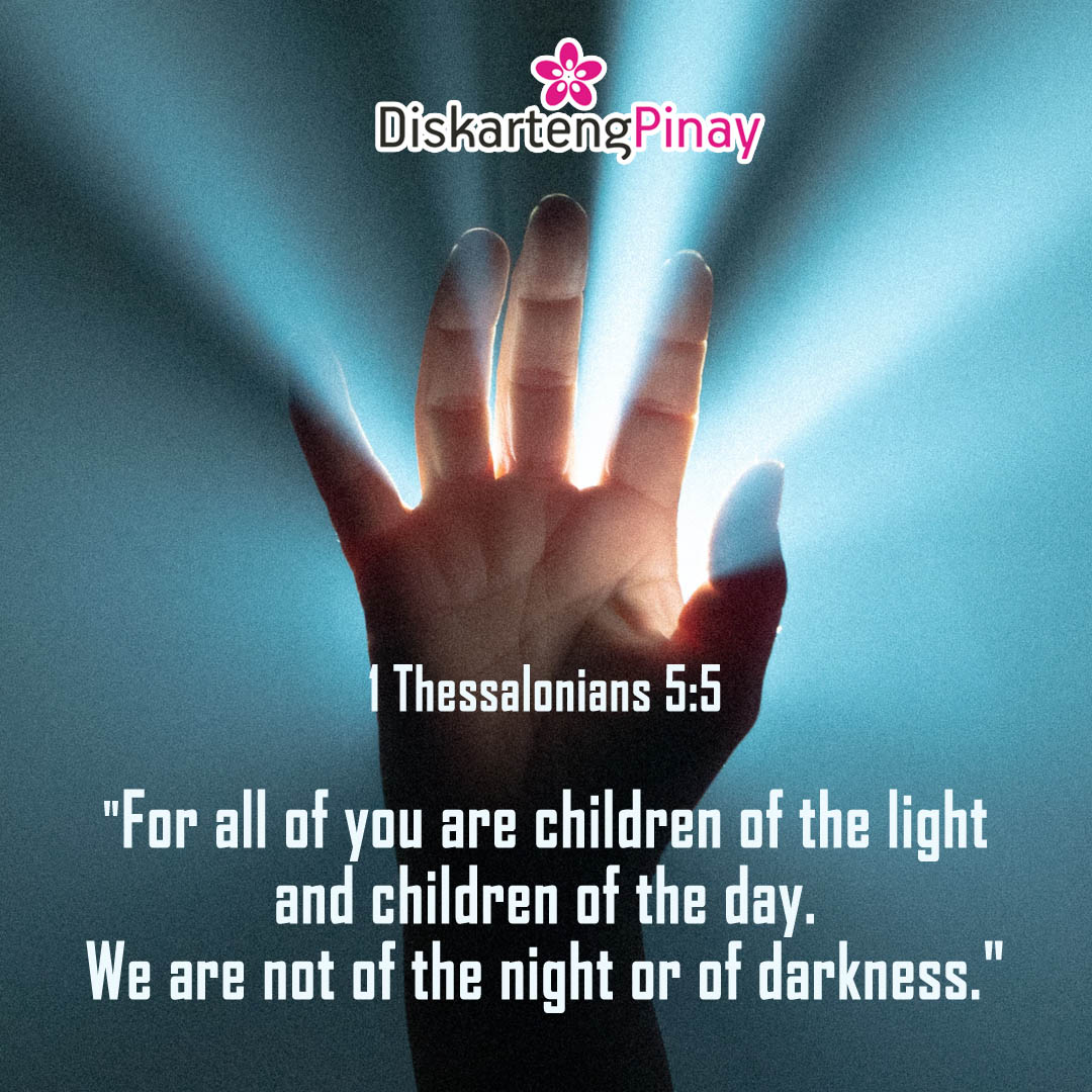 DiskartengPinay's tweet image. 1 Thessalonians 5:5
"For all of you are children of the light and children of the day.
We are not of the night or of darkness."
#MadeForGood #BeTheLight #BibleReflection #DiskartengPinay
Original Photo by Luis Dalvan from Pexels