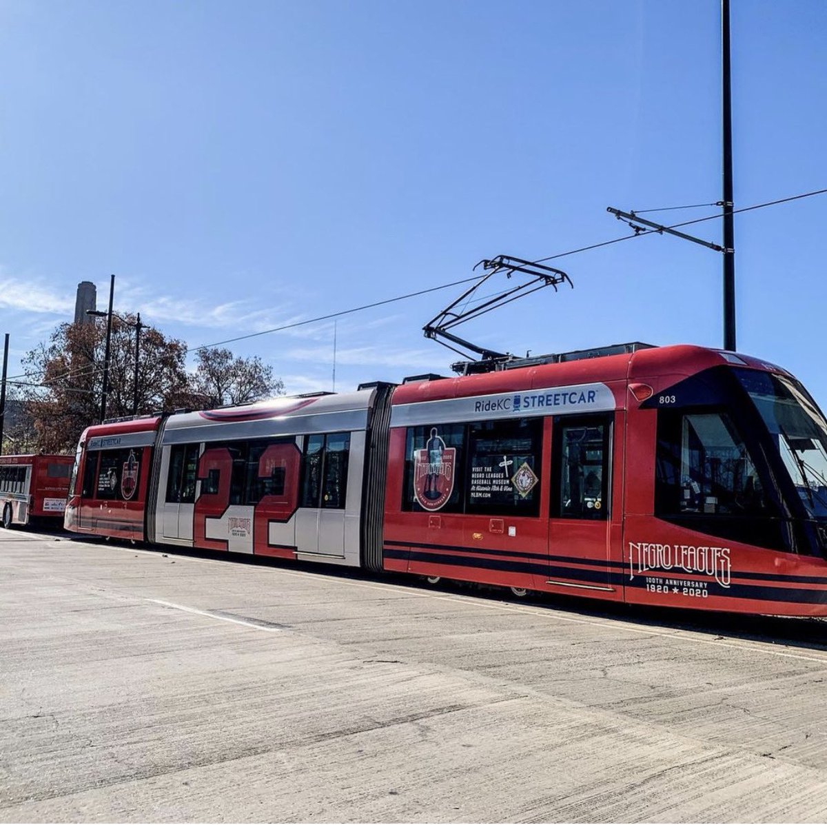 nlbmprez's tweet photo. Okay, @BaseballTravelr just gave me a crazy idea! How about these Negro League cities w/streetcars joining KC w/Negro League wraps: ATL, Baltimore, Cincy, Cleveland, DC, Detroit, Houston, Memphis, Milwaukee, Newark, New Orleans, Philly, Pittsburgh, Portland, Seattle &amp; STL? @MLB https://t.co/LPjbNZXrHT