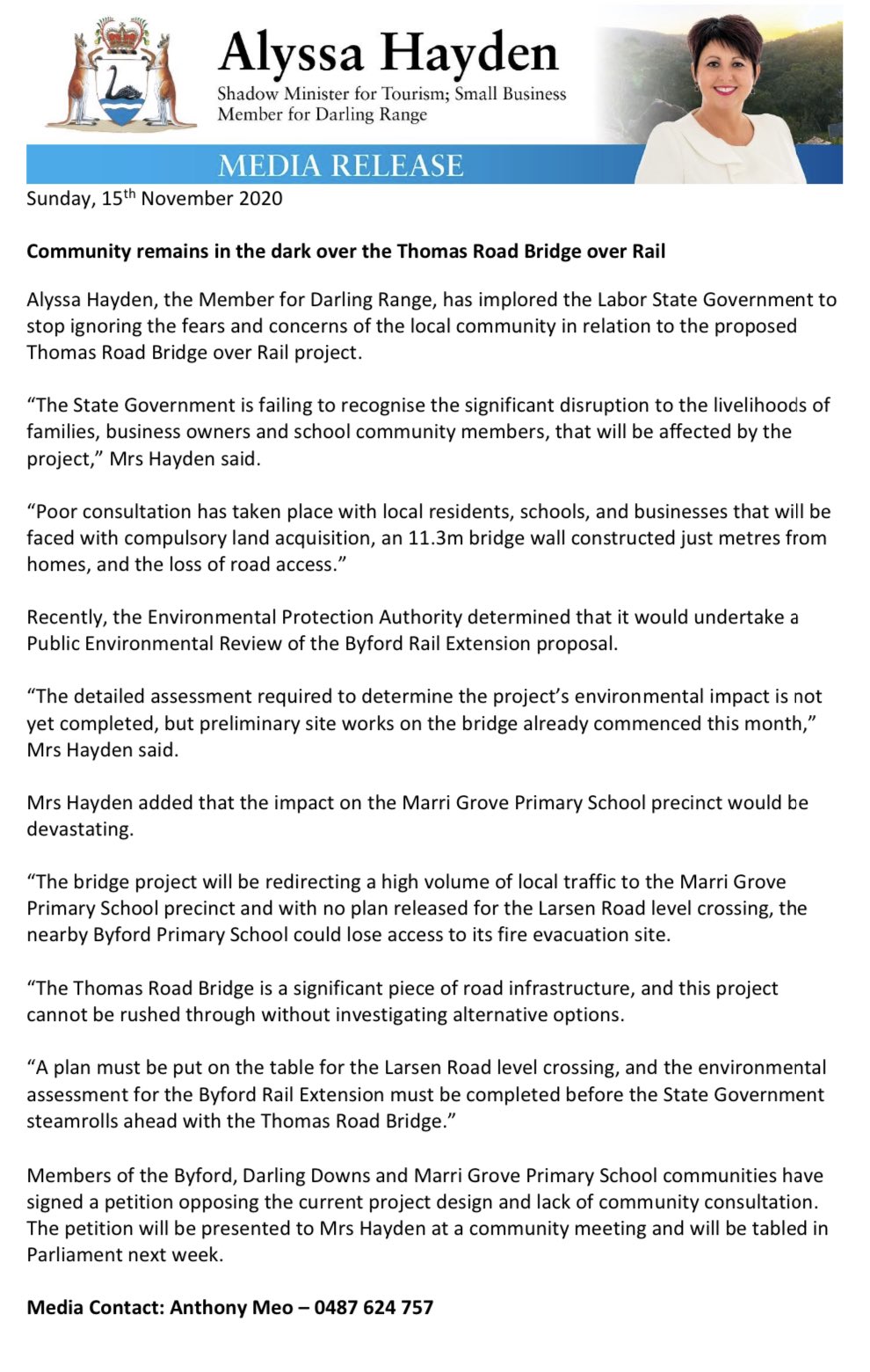 Alyssa Hayden (AlyssaHaydenMLA) / Twitter