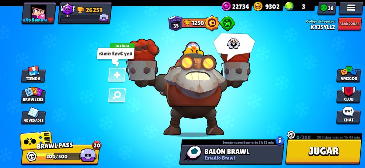 SIIIIIIII, Dyna a rango 35 🥳💕

Gracias a <a href="/bspantro/">pantro</a> que fue con el que subi la mayoría de copas junto a su primo

<a href="/VTzimBS/">VTzim</a> @GianBS_ @MaxBrawlStars_ @zWesley_BS <a href="/tano_bs/">Ͳᗅℕ❆_BS</a> <a href="/Momliseado/">Mom</a> y a todos los que snipearon. LOS AMO ❤