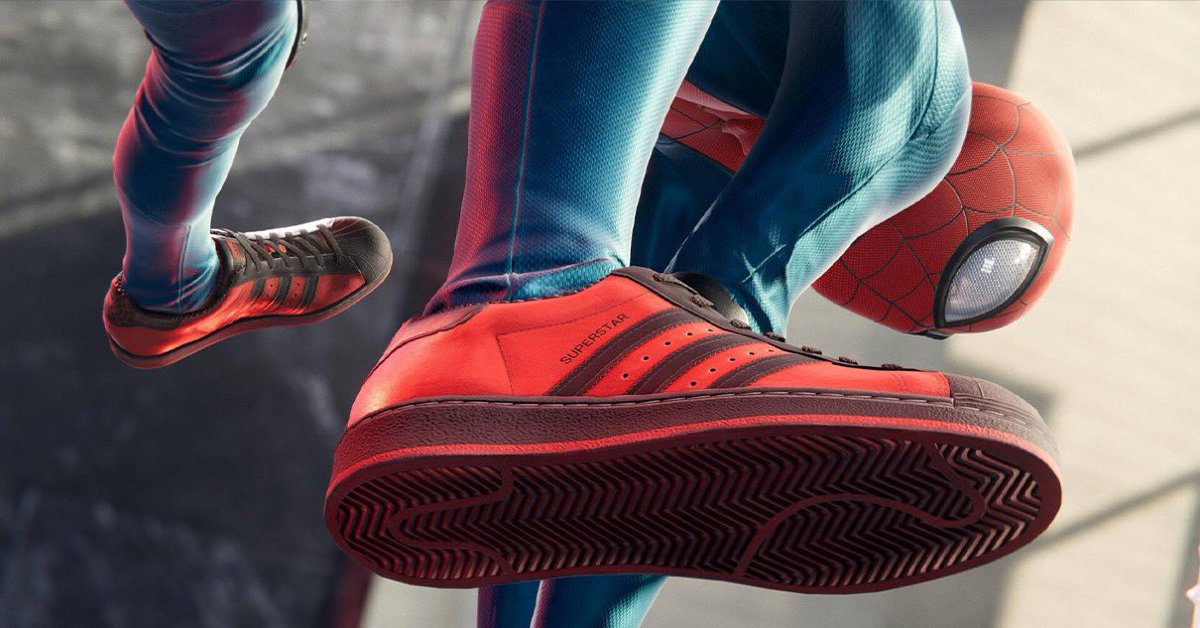 MARVEL × adidas × PlayStation】Superstar “Spider-Man: Miles
