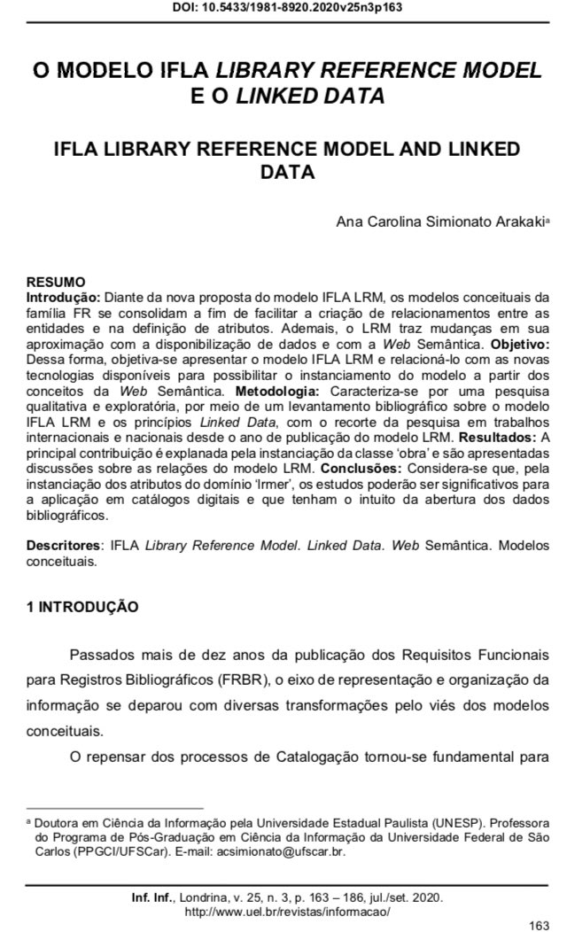 pedroisandretta's tweet photo. O Modelo IFLA Library Reference Model e o Linked Data I Texto bem didático, tem uma comparação das entidades dos modelos conceituais do #FRBR , #FRAD , #FRSAD #LRM e detalhes da instanciação junto aos princípios #LinkedData .  https://t.co/duxXHFkmhd https://t.co/wuZVv7qhQ4