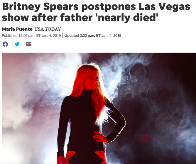 Domination would be abruptly cancelled a month before it was supposed to kick off at Park MGM. Jeff Raymond was making a very serious claim at the time that the show was cancelled because her father "nearly died."  #FreeBritney