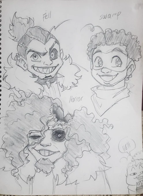 Multiple sanses and Tories + chibi Tories. #Doodles #undertale #undertaleAU #humantale #swamptale #underfell #horrortale 