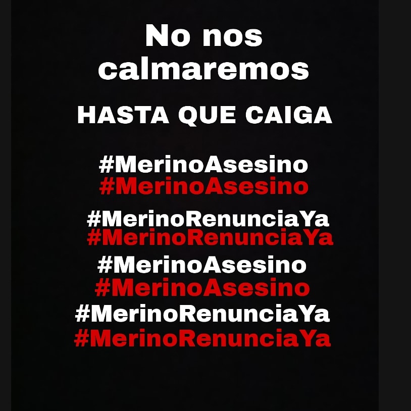 Ay_vidaaa's tweet photo. #MerinoAsesino
#MerinoRenunciaYa https://t.co/Wsporfk3iw