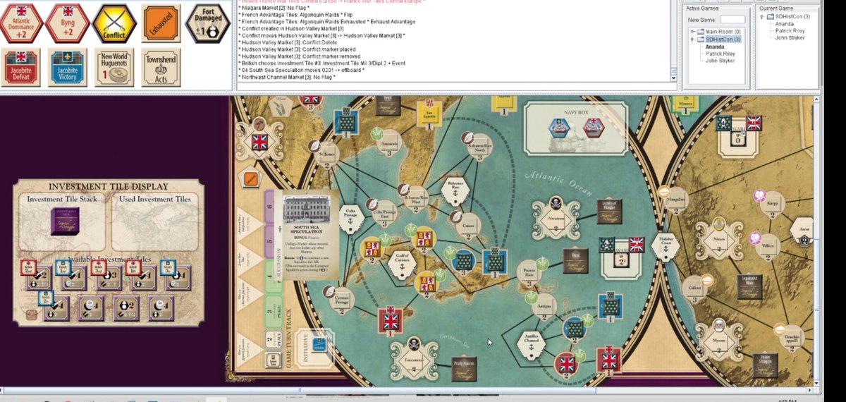jeff_dreher's tweet image. The other great demo today was @agauntpanda and @JasonDCMatthews latest, Imperial Struggle.  Fun to watch and learn from the master, Ananda himself.  Lots of great insight into his design considerations as well as some tips and tricks for beginners #SDHistCon